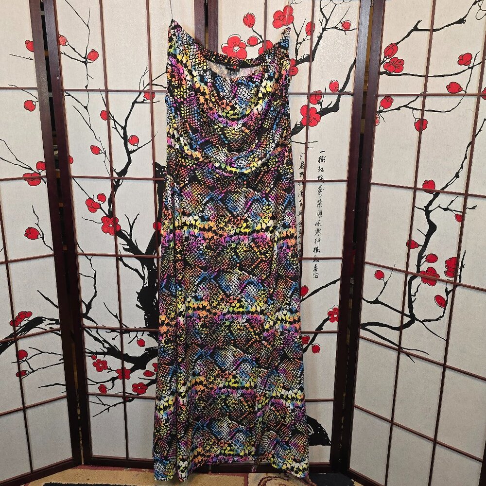 Absolutely <3 it! Rainbow snakeskin maxi dress from Rainbow store